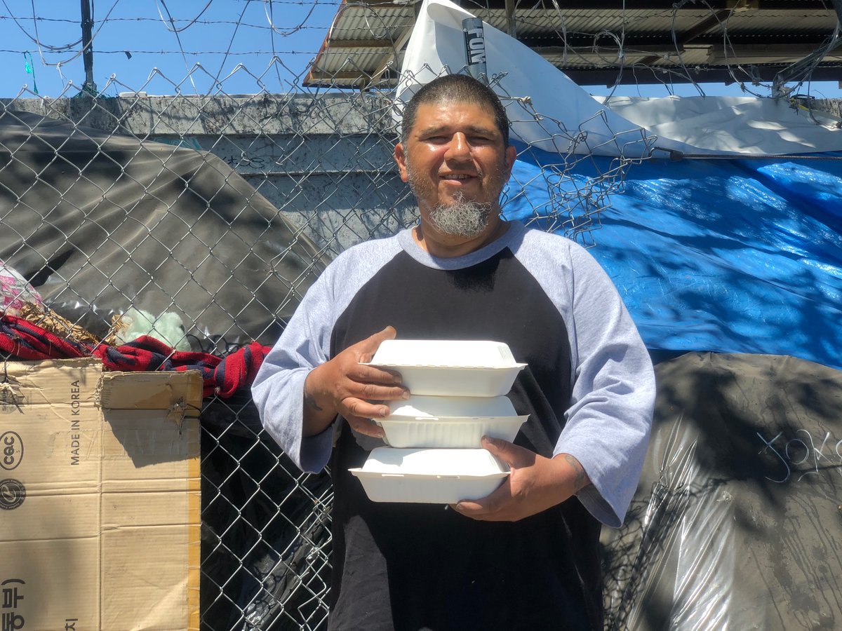 mercy_mobile's tweet photo. Pastor Scott Wagers and the Mercy Mobile teams have distributed hundreds of meals and supplies each week to encampments that have been cut off during COVID19 https://t.co/pxBCX4KqsK
