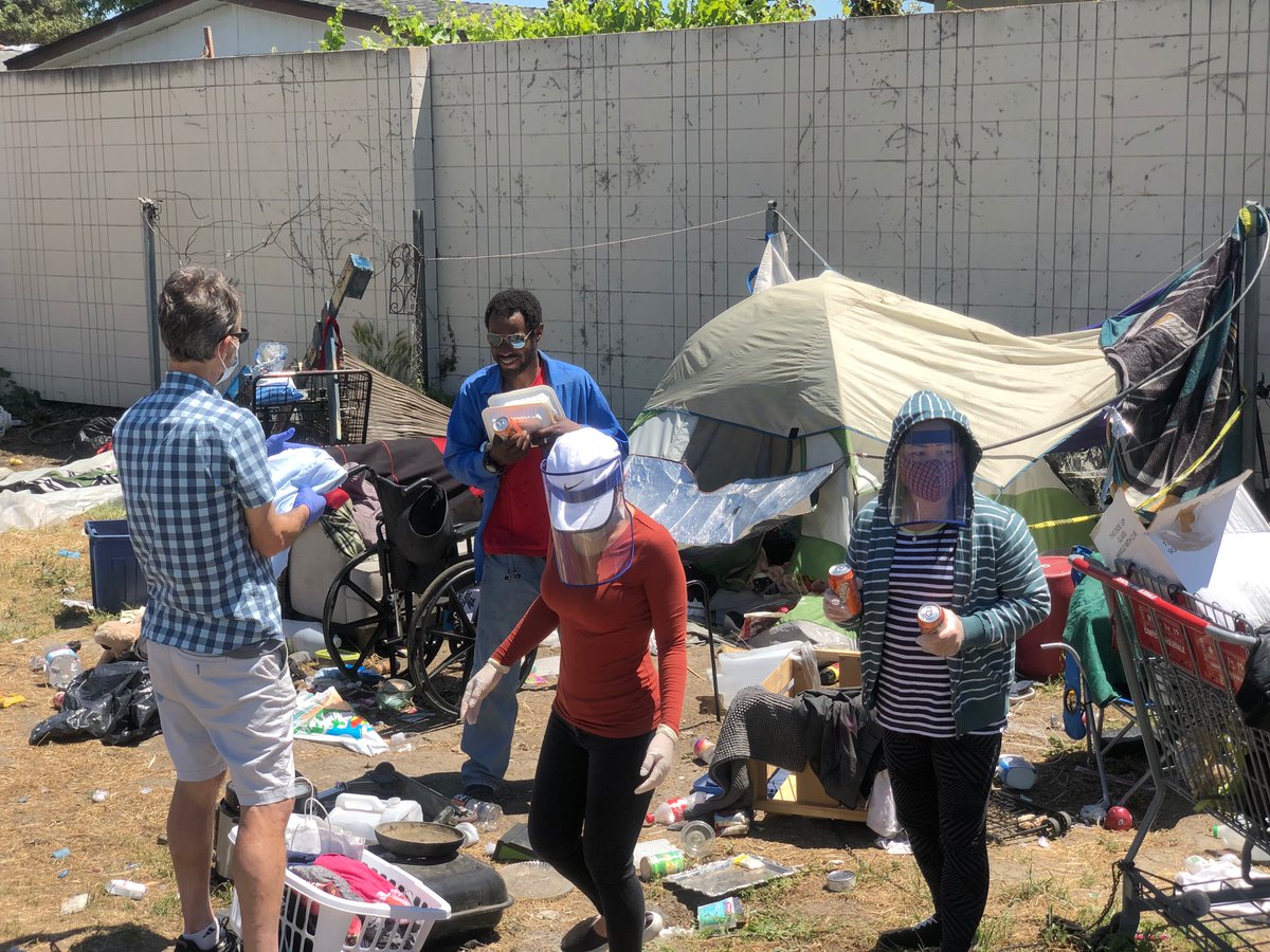 mercy_mobile's tweet photo. Pastor Scott Wagers and the Mercy Mobile teams have distributed hundreds of meals and supplies each week to encampments that have been cut off during COVID19 https://t.co/pxBCX4KqsK