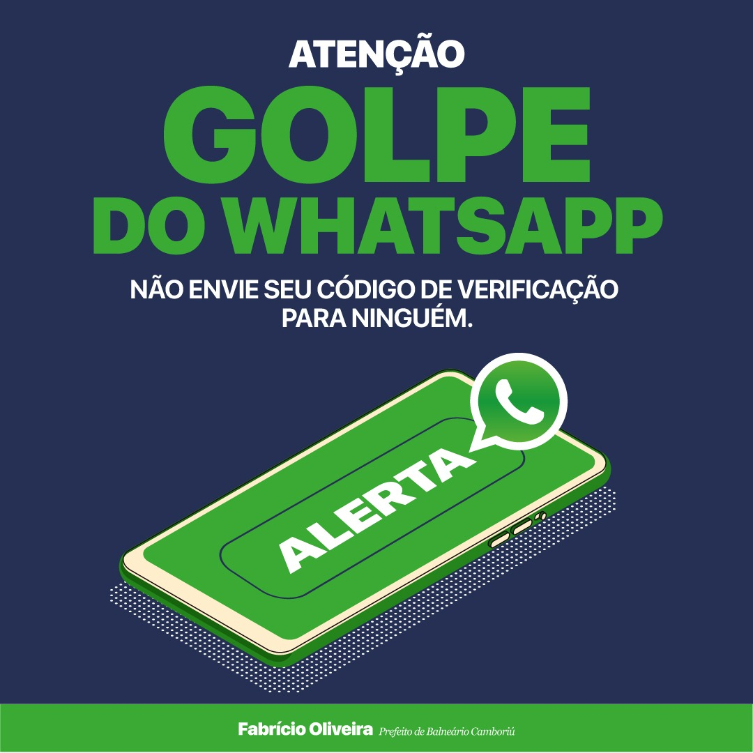fabriciopref's tweet photo. ATENÇÃO! Estão aplicando golpe usando meu nome. Funciona assim: eles ligam para você convidando pra uma confraternização, em seguida enviam um código e pedem que você informe, para invadir e clonar seu WhatsApp! Fique Atento, não caia nessa e divulguem! https://t.co/mngwU6EzNR