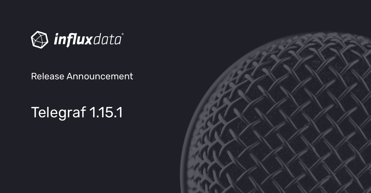 InfluxDB's tweet photo. A new feature-bearing release for #Telegraf is now available: https://t.co/kHSrGVyCBL #InfluxDB #timeseries #opensource https://t.co/a24IZuoRRT