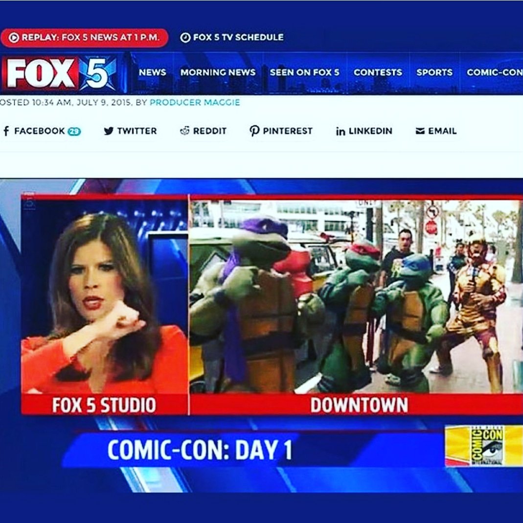 tmntvan's tweet photo. 5 years ago we were on the @fox5sandiego news promoting @Comic_Con
🐢Power!#Tmnt #TeenageMutantNinjaTurtles #NinjaTurtles #TmntVan #PartyWagon #TurtleVan #TeamEastman #ComicCon #Cosplay #TmntCosplay #Vw #VwLife #VwStyle #Kombie #VwBus #VwBusLife #Sdcc #SanDiego #Fox5News https://t.co/VkMQcxFUvT
