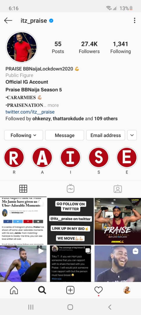praisenelson_'s tweet photo. Wow I just got verified on IG
CARARMIES you all did it💪💪💪
#Verifiedpraise #BBNajia https://t.co/eoPxCmJImh