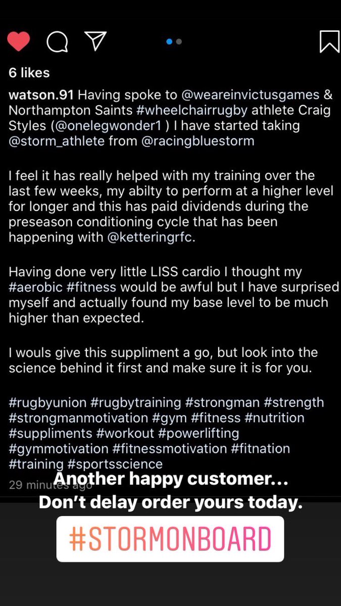 storm_athlete's tweet photo. Another Happy Customer...
#StormOnBoard #FightTheFatigue https://t.co/plZAOTG7rR