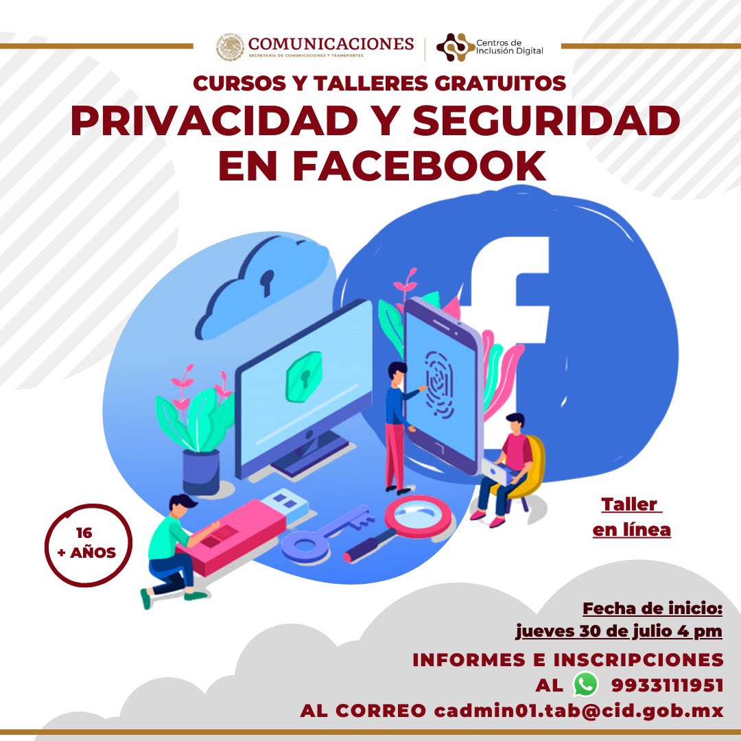 SEDEC_Tab's tweet photo. #SEDEC te invita a participar en las actividades de capacitación #EnLínea para obtener habilidades digitales que se realizan por parte del Centro de Inclusión Digital sin costo.
Más información al 9933111951
#EmprenderTabasco https://t.co/yesNKS7zjI