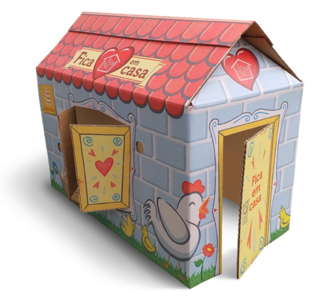 mandyburnette's tweet photo. The WestRock team in Brazil partnered with customer Ovos Mantiqueira to donate packaging for 5.4 million eggs to feed families in need. The corrugated package was designed for re-use as a toy with special HyGraphics printing to make it look like a small house. #COVID19 #Brazil https://t.co/ooaXC14P27