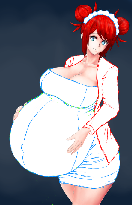 滅亡の前の記憶を参考に服描いている途中なんですが…

その服より胸や足の露出増やしたり…
胸、でべそにそって皺をつけたり…
だって、そっちの方がエッチだと思うから…

マタニティドレスとかで服の上からでもわかる
妊婦さんの出ベソって大好きです。 