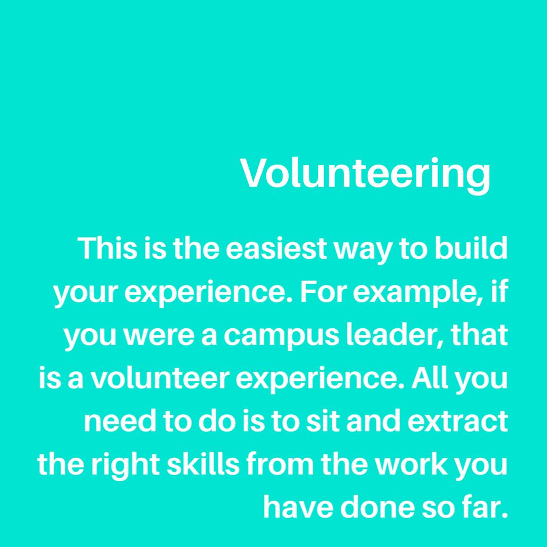 career_guild's tweet photo. With the current global trend, some young professionals have been affected either in a positive or negative way.

Have you been thinking of how to sharpen your skills and prepare for opportunities?  
You can start with:
- Internship
- Volunteering
- Freelancing
- Unsolicited appl https://t.co/ioQrs4XPfa