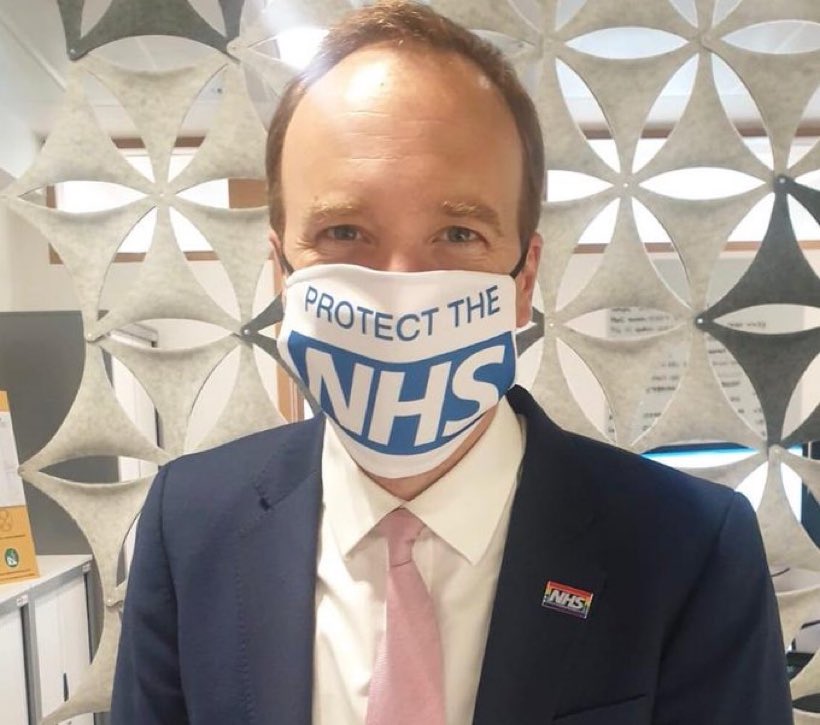 Glos_Labour's tweet photo. I'm guessing @MattHancock is wearing this mask Ironically? Along with @RichardGrahamUK & the @Conservatives he voted against #Clause17, leaving our @NHS on the table for @realDonaldTrump to get his hands on
They might not care for our National Health Service, but @UKLabour does! https://t.co/pGCcOu1xzY