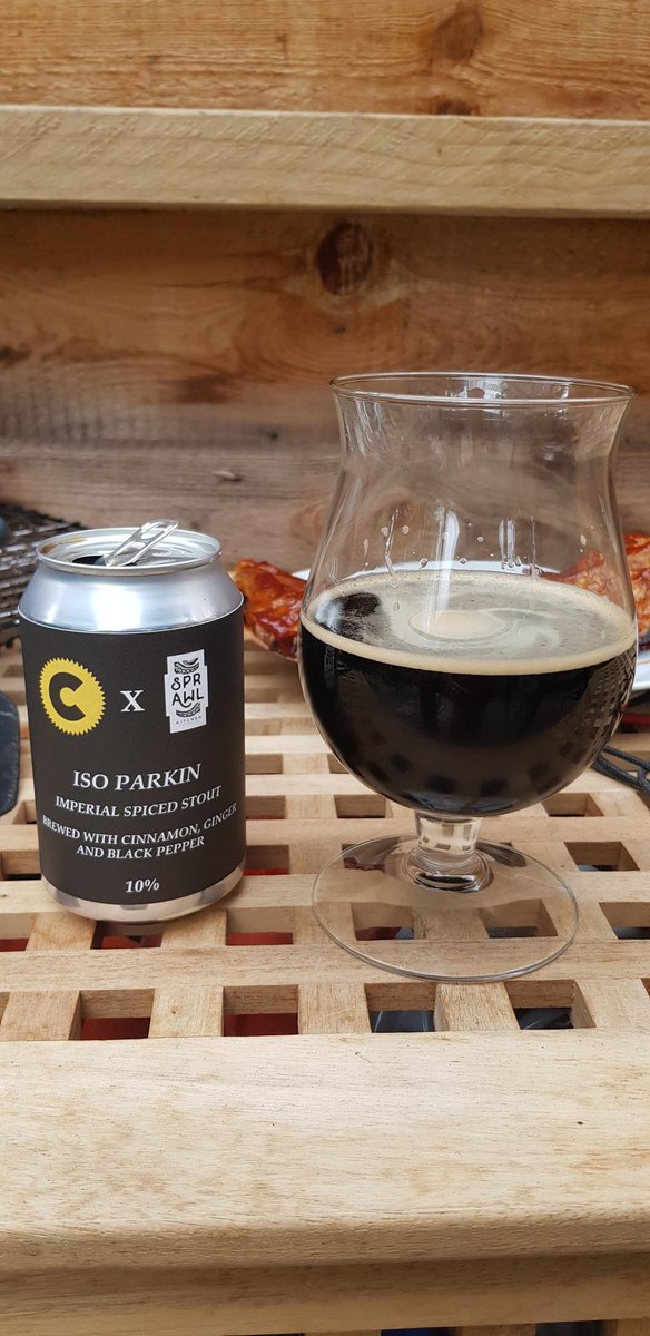 BrewingConch's tweet image. I got one hell of a beer here.  A superbly crafted imp stout. Natural flavours of cinnamon, chocolate and treacle and theres a warmth and delicate spice from the black pepper and ginger.  10%abv? Wow, id have a yard of this
Thanks @carnivalbrewing @SprawlKitchen @BrewingSales