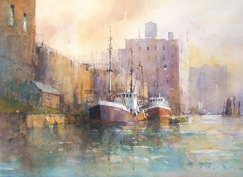 fineartnow's tweet photo. Ian Ramsay b.1948, Award winning Plein Air and Watercolour British painter #art #watercolour #painting #Watercolour #watercolorpainting #pleinair https://t.co/MuByub5DqB