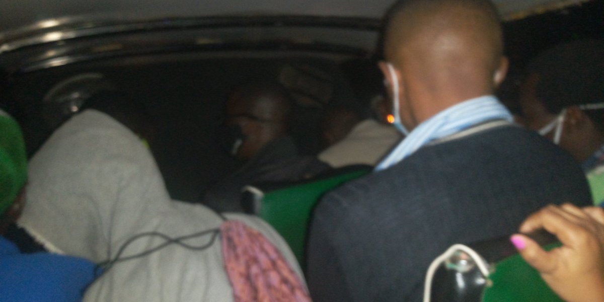 KAG 992Y KACOSE SACCO 
The Nissan is so full ( 18 passengers in a 14 seater )  and No one cares about <a href="/MOH_Kenya/">Ministry of Health</a> Regualtions on Covid 19 . I had to alight after confrontations and threats.
 <a href="/PoliceKE/">Kenya Police Service</a> <a href="/DrPatrickAmoth/">Dr. Patrick Amoth, EBS</a> <a href="/citizentvkenya/">Citizen TV Kenya</a> <a href="/ntvkenya/">NTV Kenya</a> <a href="/DCI_Kenya/">DCI KENYA</a> pic.x.com/AFHk9B1ywh