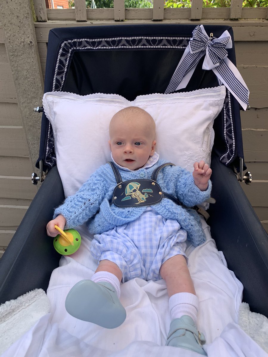 tweetVerityRose's tweet photo. A visit from our new grandson He was wearing one of our wonderful matinee jackets today.
#etsyshop  #verityrose #bluebabyjacket #handknit #babyjacket #traditionalbabyclothes #babyshowergift #boybaby #traditionalbaby #verityrosebyrebecca 
https://t.co/lGiRDRTauM https://t.co/mbKeHnNMzT