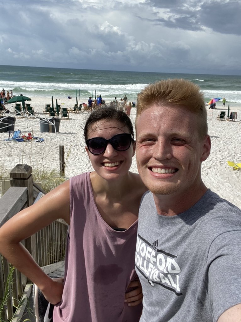 VBSanders23's tweet photo. Walk/Jog/Run a 5K this AM: ✅
Marry my best friend: T-minus 30 hours 🤩🥳 

Thank you @WoffordSAAC for setting up our virtual 5K for today!!  #RaceAgainstRacism #GoTerriers🤘🏼 https://t.co/eoeGBTY3lK