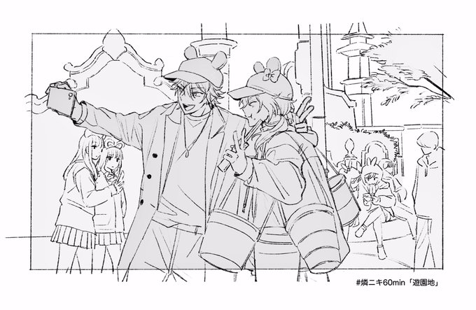 雑な変装で遊園地を満喫する燐ニキです #燐ニキ60min 