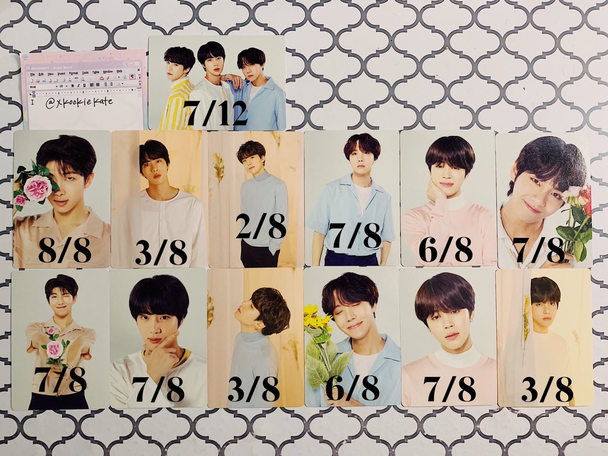 xkookiekate's tweet image. WTT
LY WORLD TOUR PCS

♡ HAVE: SEE PHOTO BELOW*
♡ WANT: JUNGKOOK 2, 4, 5, 6, 7, 8
♡ LOCATION: GEORGIA, USA
♡ WW: USA/CAN ONLY

*can choose from any of these pcs if available*
@BTStrading_USA @pctradeusa @BTSTradingPC @TradesKpop #BTS #BTSPCS #btspctrade