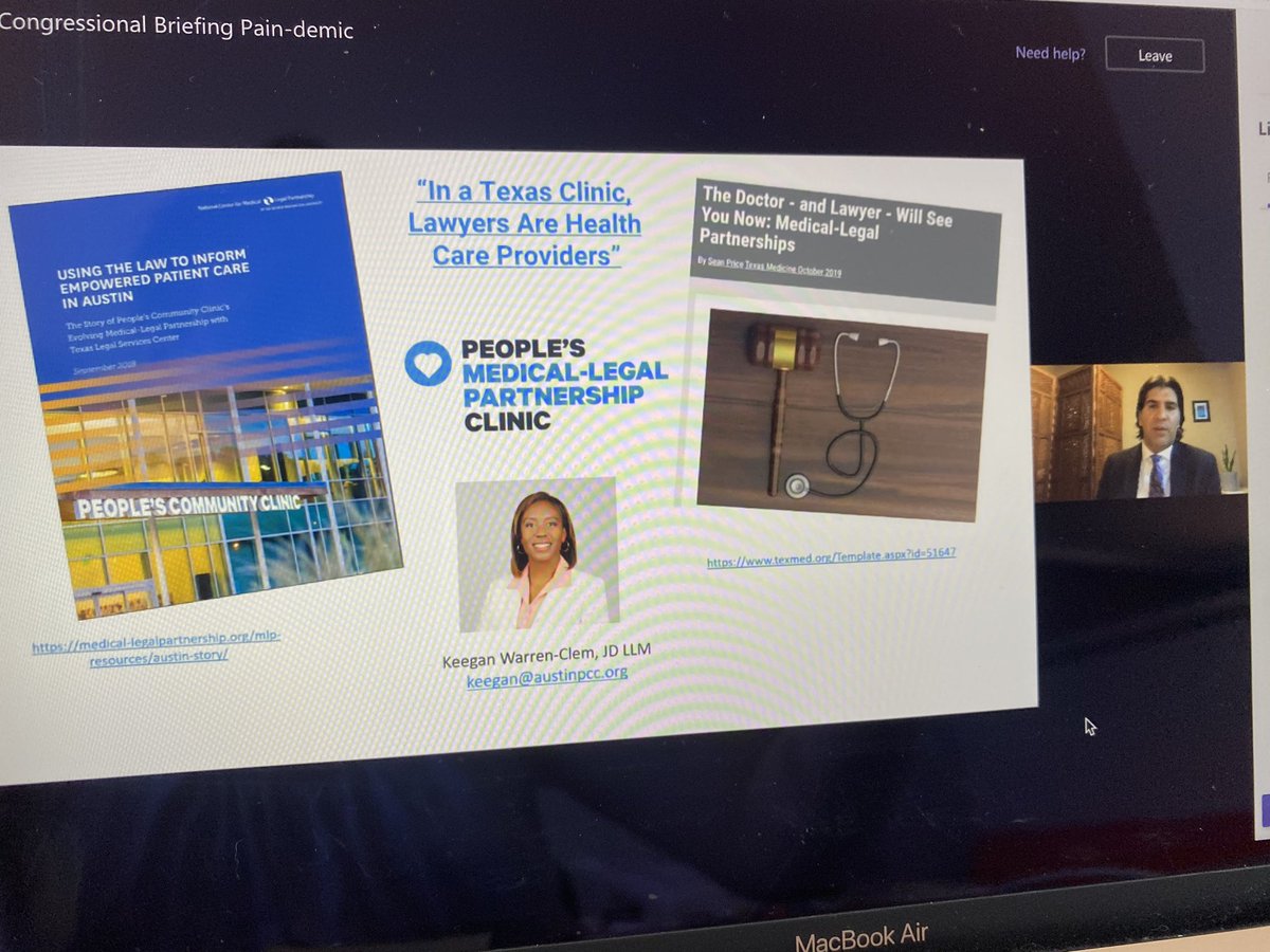 theIHPC's tweet photo. Doctors and lawyers partner at the People’s Community Clinic in Austin to help patients with chronic #pain https://t.co/j14JfnknI5