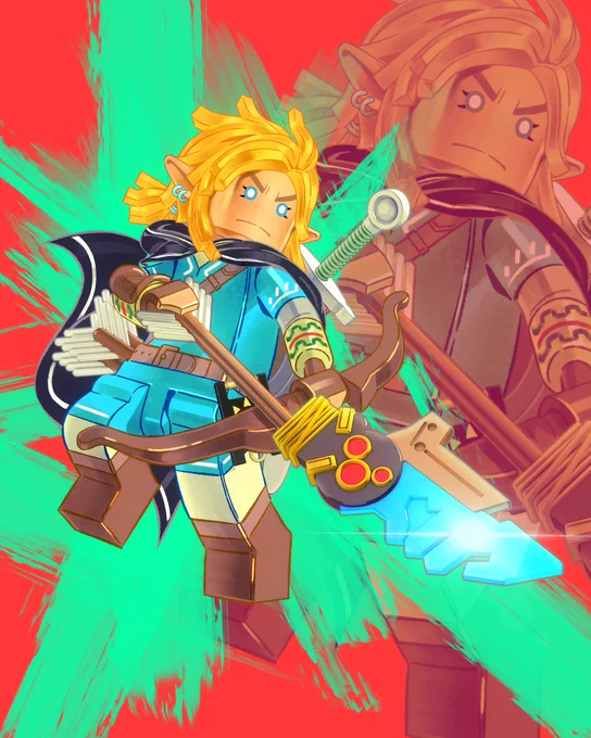 Link from The Legend of Zelda - BOTW fused with... ?️‍♂️ 