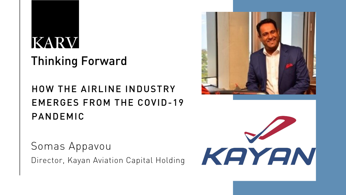 KARV_global's tweet photo. As the first entry in our #ThinkingForward series, today we spoke with airline executive Somas Appavou @appavousomas about the future of #travel and the #airline industry. See his insights here: https://t.co/ZWxSm7qiWo. #crisiscommunications https://t.co/tKqZRIIGZC