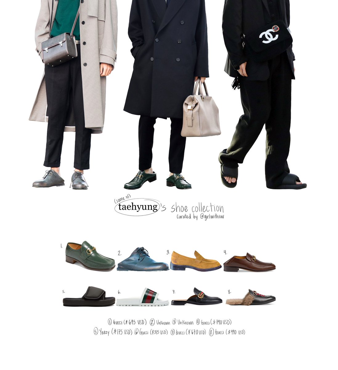 a style guide to  @BTS_twt:shoes edition(4/7)