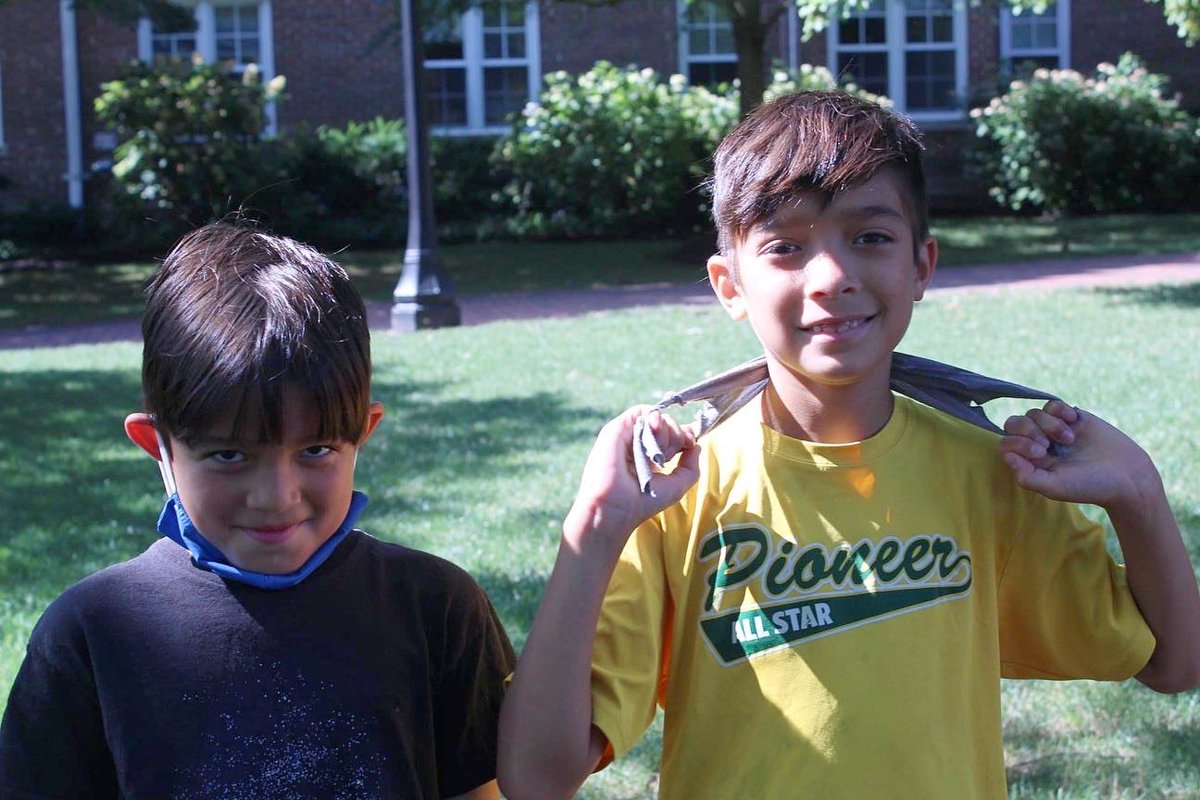 EpiscopalHS's tweet photo. Some of our faculty kids wanted to check in and show our students how *not* to wear a mask. Thanks to Grace, Stella, Riker, Sebastian, Adella, and a mystery llama for the lesson, and remember to always cover your nose, mouth, and chin! #EHSTogether https://t.co/1Z2MDHoeoE