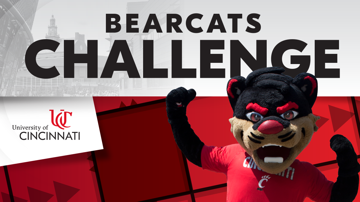 UCAdmissions's tweet photo. Get ready for the 𝘽𝙀𝘼𝙍𝘾𝘼𝙏𝙎 𝘾𝙃𝘼𝙇𝙇𝙀𝙉𝙂𝙀!

Choose from over 5⃣0⃣ events &amp; experiences that will prepare you for the college application process. 

The more sessions you attend, the better the chances to win prizes.

🔗: https://t.co/u5McKr2NAo

#BearcatsChallenge https://t.co/fruhquds2G