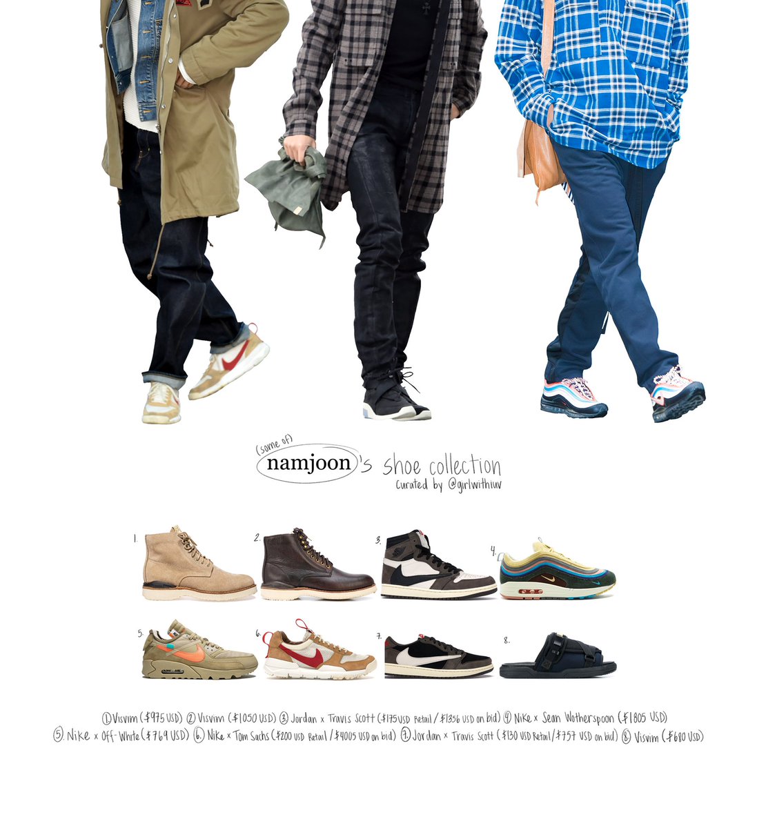 a style guide to  @BTS_twt:shoes edition(7/7)
