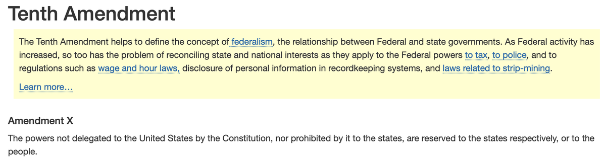 7/ After the 14th Amendment, states insisted on the right to police as they pleased under the 10th Amendment.Police power during the first half of the 20th century was largely used to keep Black men in line. The federal government didn't limit what local police could do.