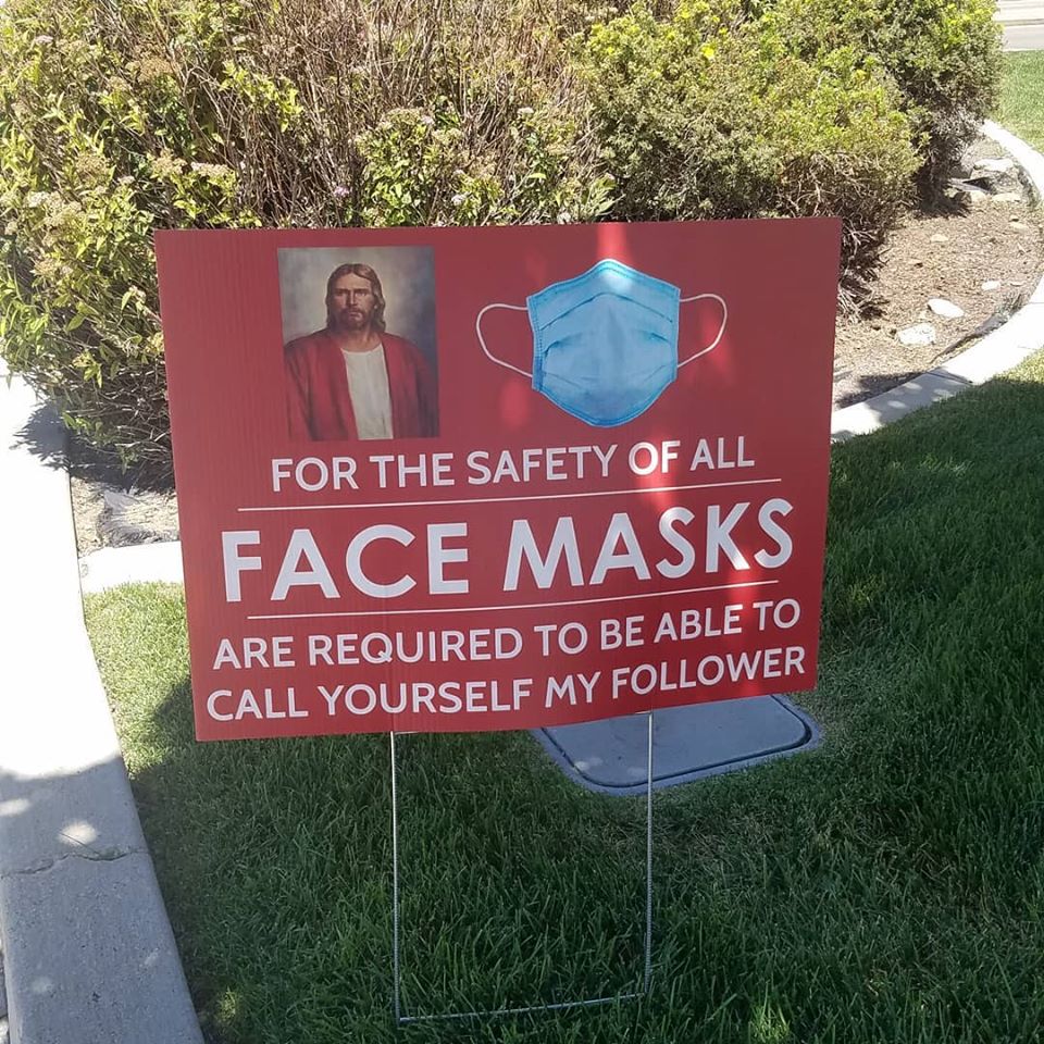 jaredgarrett's tweet image. I saw this as I was taking a walk. It&apos;s in front of Smith&apos;s and Panda Express in Orem. 

Is this some kind of joke? 

Because it&apos;s what we call #falsedoctrine in the home country.