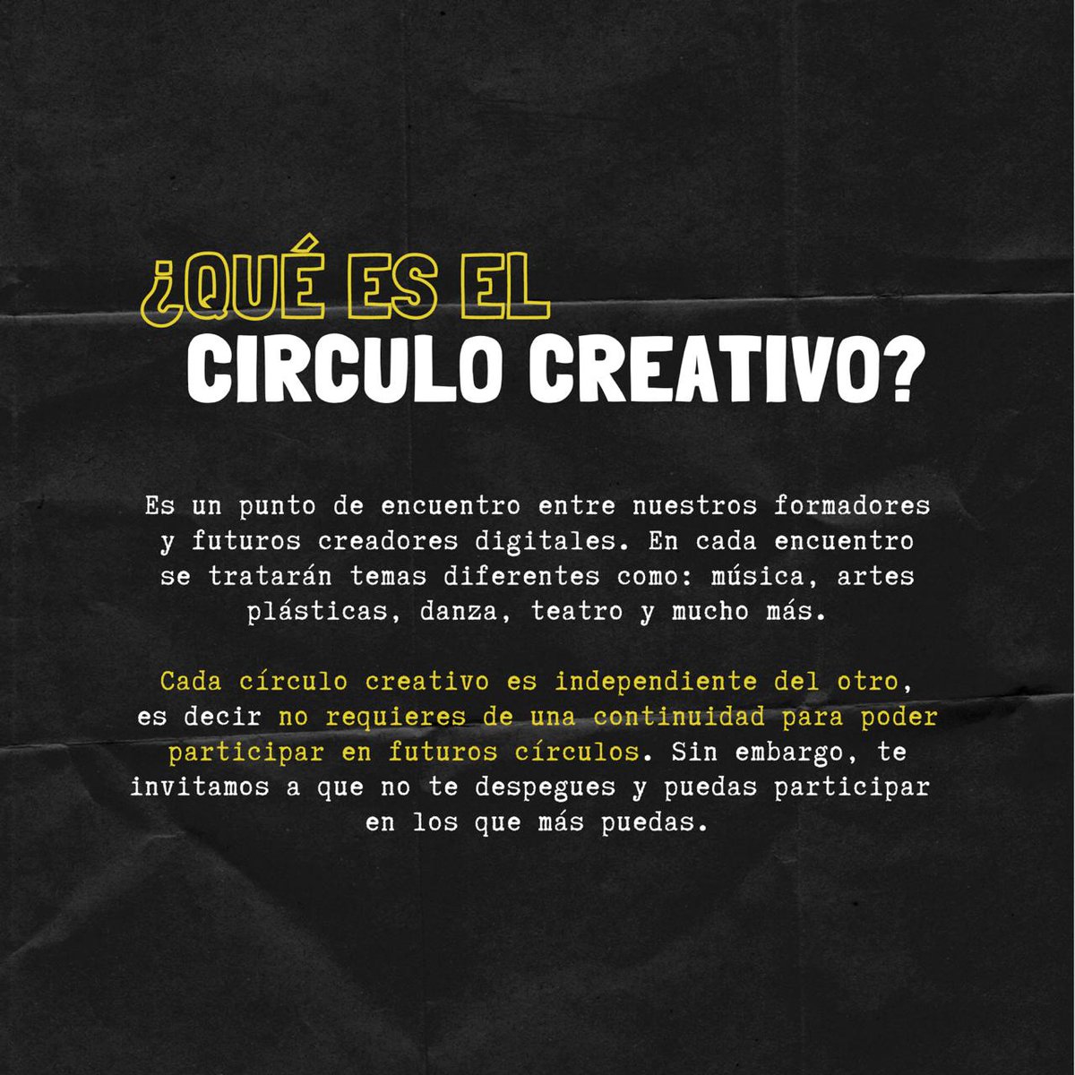 FunBakarte's tweet photo. CÍRCULO CREATIVO • La Fundación Bakarte te invita a ser parte de esta gran iniciativa, una iniciativa que nos permitirá disfrutar del arte y seguir creando ¡Sin salir de casa!  #FundacionBakarte #CirculoCreativo #NosQuedamosEnCasa https://t.co/il2eCPv0yC