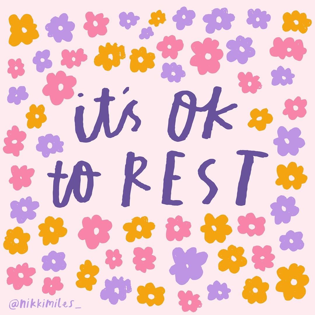 actionhappiness's tweet photo. Thought for the weekend: Self-care isn’t selfish. It’s ok to rest

Image: @nikkimiles_ https://t.co/v0gWZ3qHSb