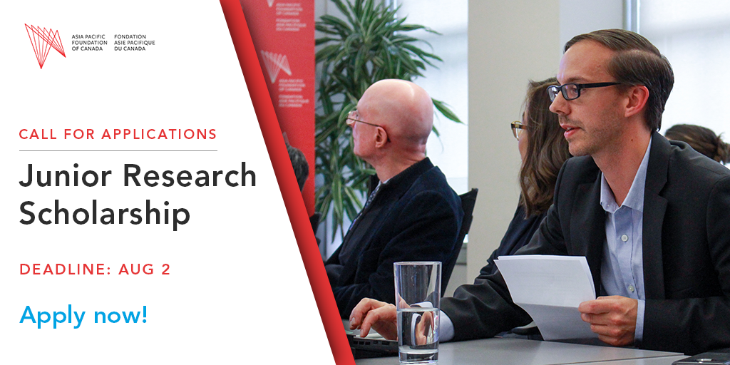 AsiaPacificFdn's tweet photo. #WorkWithUs | Applications are now open for our #JRS position in our #EngagingAsia pillar! Learn more about what we do and send in your application before Aug 2.
Apply here: https://t.co/hBtVHZSBer
#APFCanada #cdnpoli #jobposting #research https://t.co/JtViAFwYxq