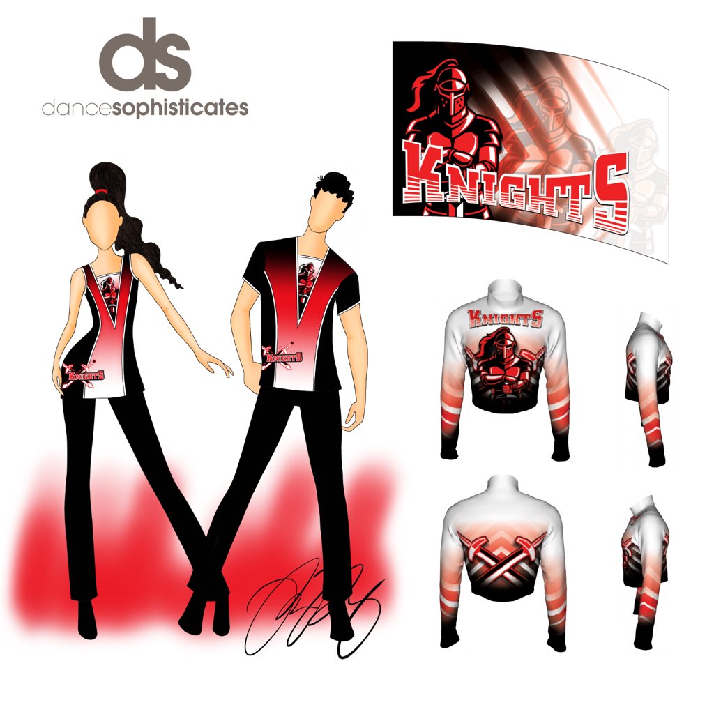 dancesoph's tweet photo. We can help design and brand uniforms and flags that use your school colors and logo. What can we create for you? #marchingband #colorguard #collegeband #schoolspirit #marchon https://t.co/yvc03wSu8z