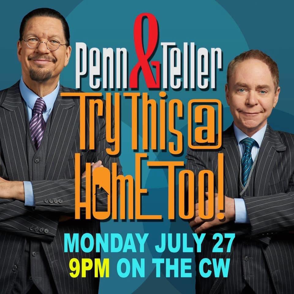 ccnjml's tweet photo. Our friend Ran'D Shine will be one of the featured magicians on “Penn &amp; Teller’s Try This @ Home Too”. He will be performing a new trick that you can participate in from your home. Watch and see if he can fool you. #pennandteller #randshine https://t.co/CWgMBh9TT6