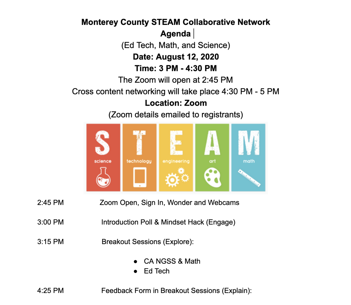 WilliamFranzell's tweet photo. Sign-up today for our first #STEAM Collaborative Network for the 2020-21 school year on August 12 @MCOE_Now! https://t.co/Bs4UbAo18Z @pk12innovation @denisebgreen @MrRodGarcia @DSlownC @kombe_d @nesparza_norma @CSUMB @OfficialNGSS @nextgenscience #CANGSS https://t.co/BaNVR4VWRo