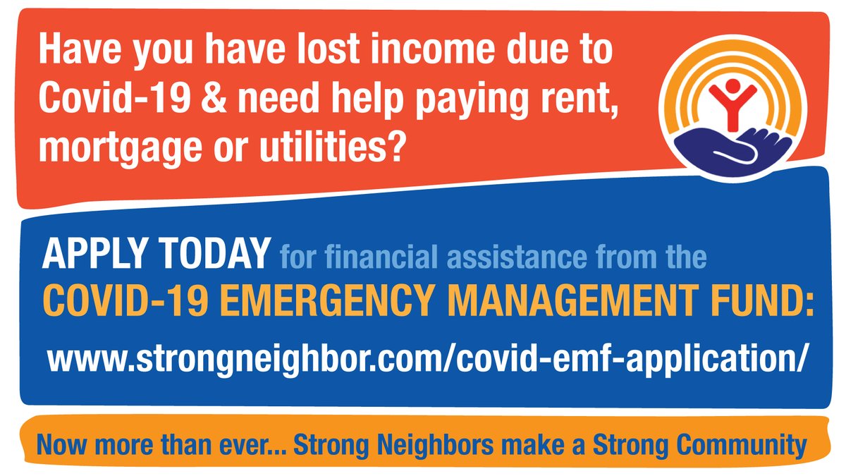 unitedwayncms's tweet photo. Have you lost income because of Covid-19 and need help paying rent, mortgage or utilities? The UWNCM Emergency Management Fund is accepting applications for financial assistance. To apply, visit https://t.co/3AILiCCeYI https://t.co/UHRHmFI1Ho