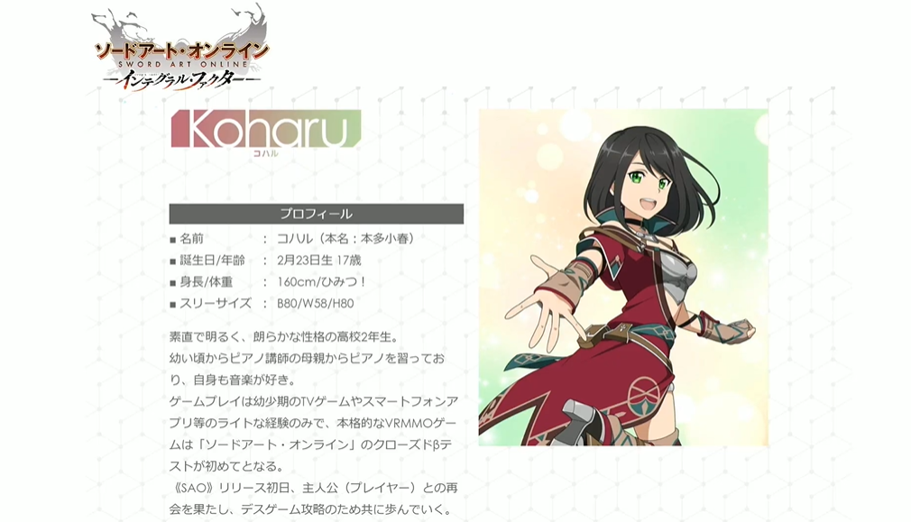 تويتر Sao Wikia على تويتر Summary Of The Stream Since The Topic For The Stream Is The Game Original Heroines Integral Factor Producer Takeuchi Began With Koharu Showing Picture From Beater S Cafe