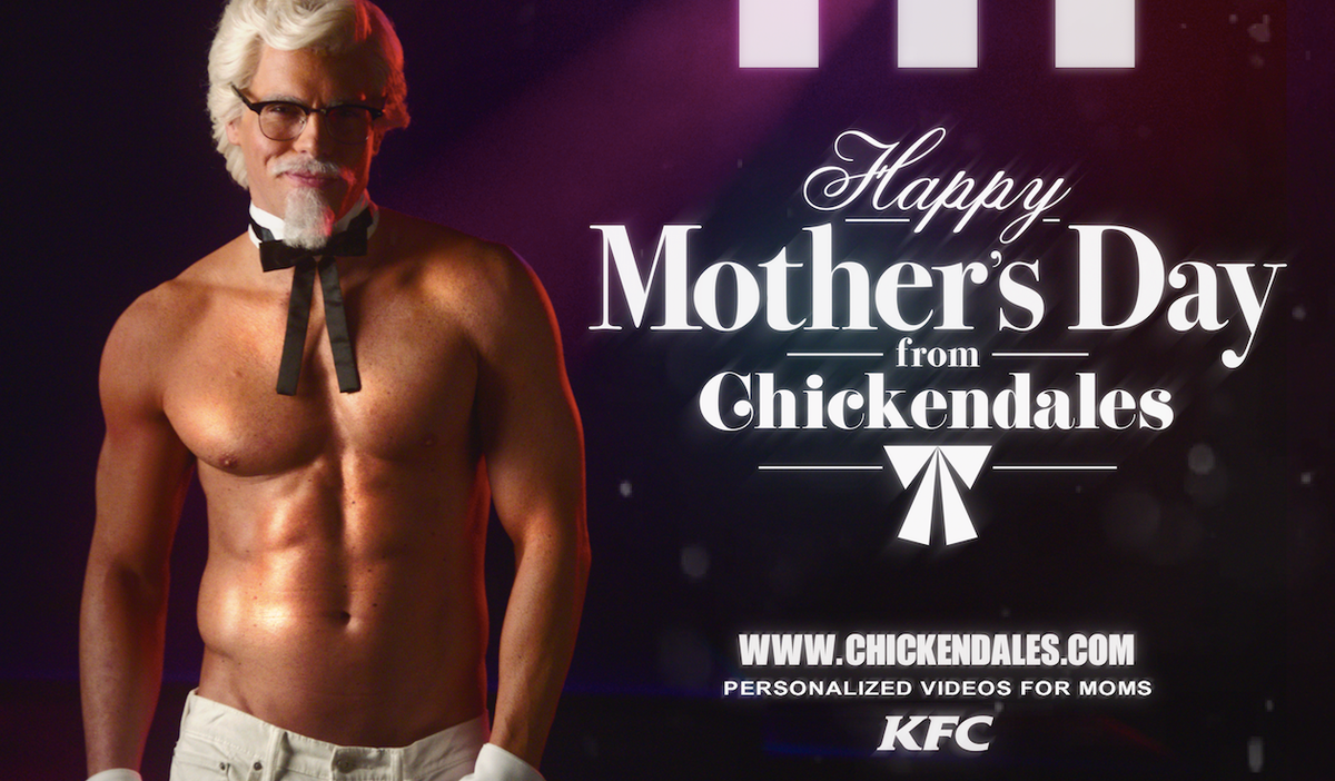 gloo_creative's tweet photo. Best Ads of 2019
🍗🍟 KFC’s unconventional Mother’s Day ad featured a topless Colonel Sanders alongside Chippendale dancers to promote KFC’s collaboration with Cinnabon for the special day.
https://t.co/LTlreKtNMe 
#kfc #fortheloveofchicken #creatives #marketingtip #marketing101 https://t.co/tyOPxEK6ZP