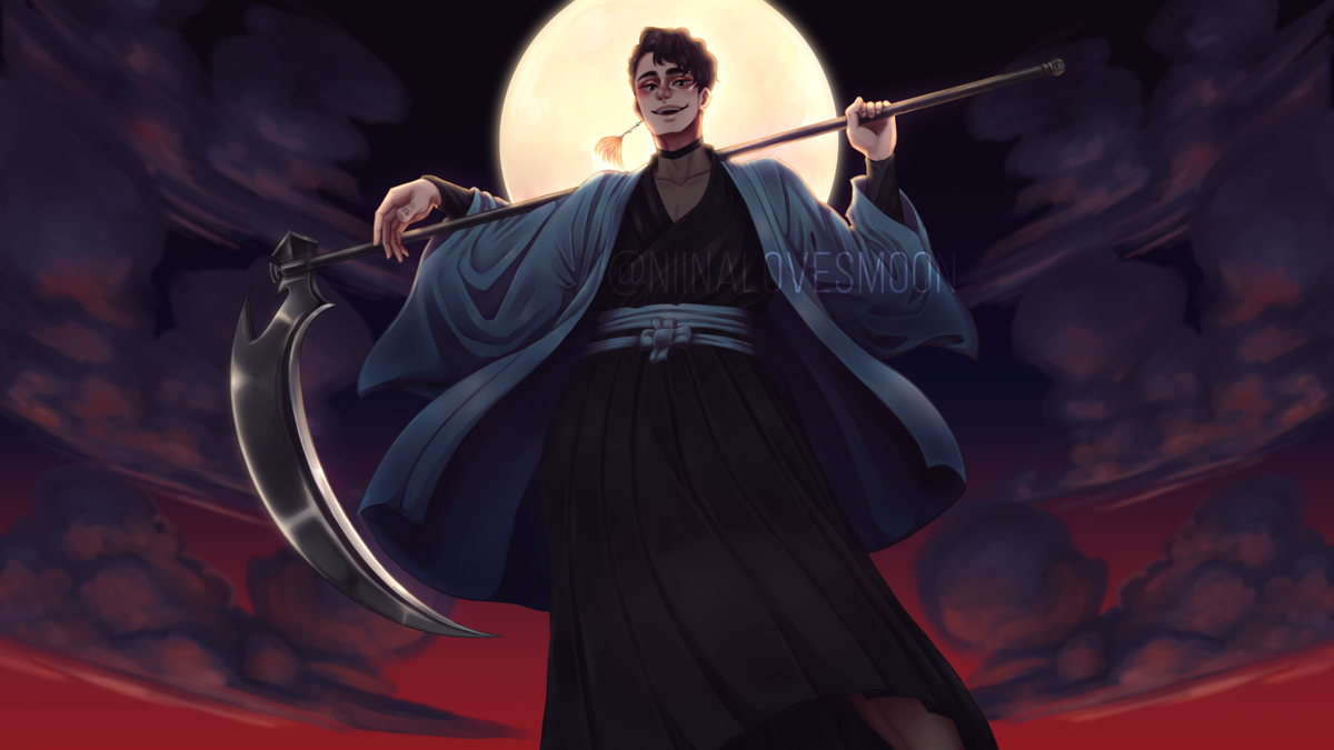 NiinaLovesMoon's tweet photo. shinigami!matsukawa https://t.co/hV61UFnnkb