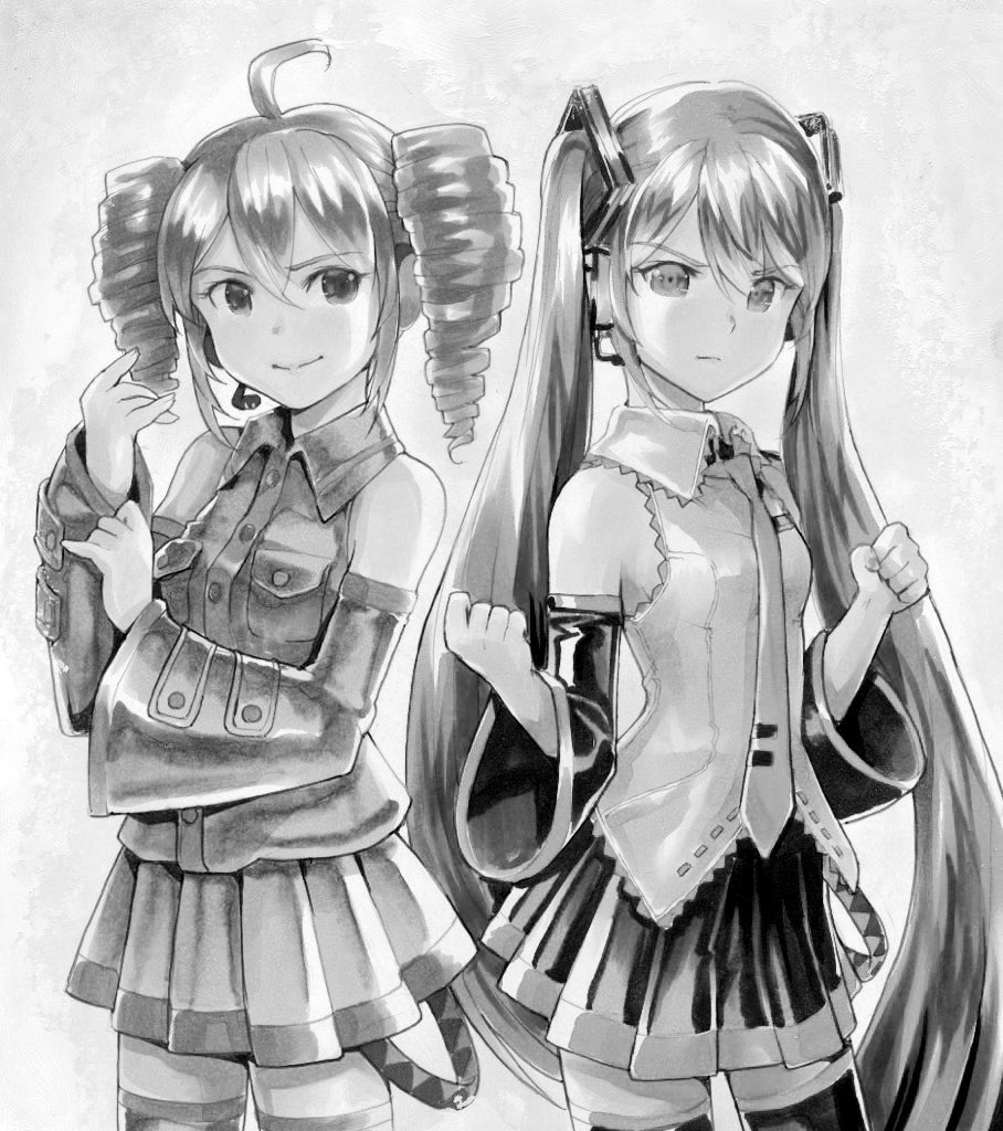 #絵をモノクロにするとかっこいい 