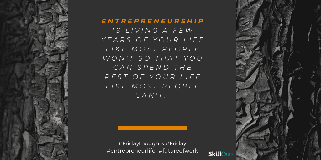 #futureofwork #entrepreneurship #Fridaythoughts #creatework #inventingforlife