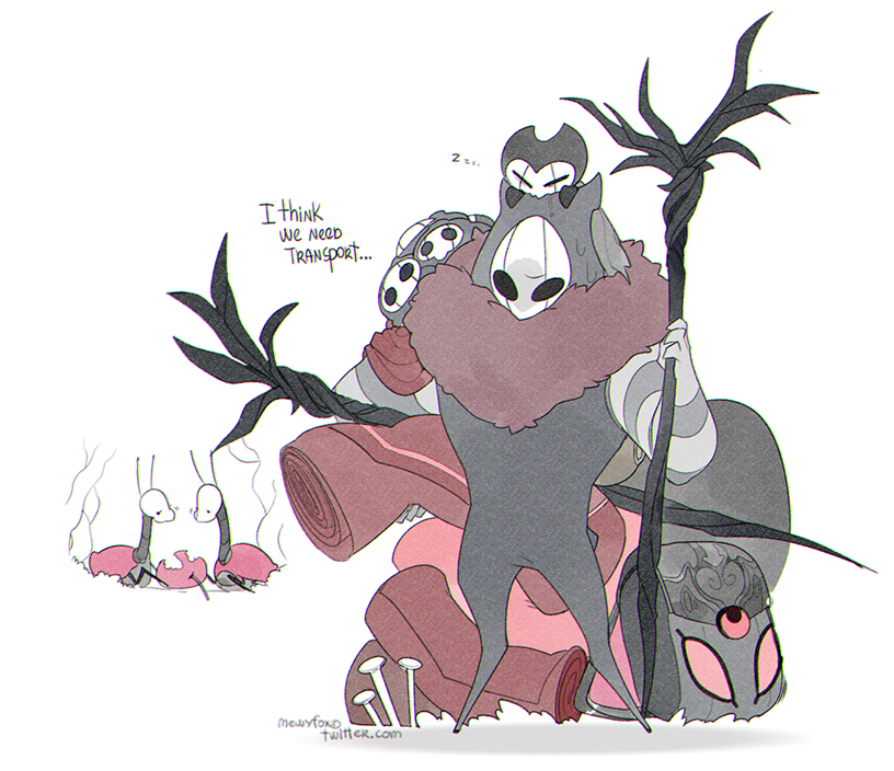 MewyFox's tweet photo. last 3 characters from requests ...lol
#grimm #hollowknightfanart   #grimmtroupe #hk  #lace #hornet #grub #vessel #brumm #oldStag #Grimmsteed https://t.co/AOw8SmaxAj