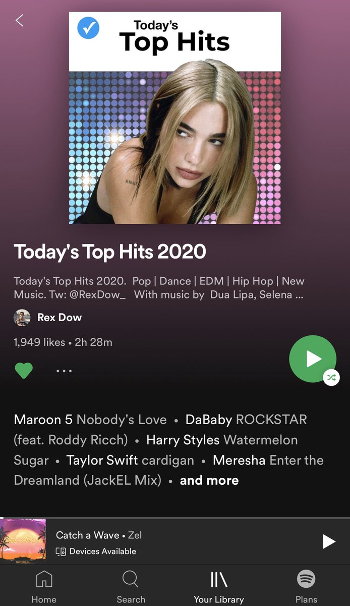 Denzel302's tweet photo. @RexDow_ added #CatchAWave to his playlists too ?! 👀🤯🥵 https://t.co/J8axQN1JHT