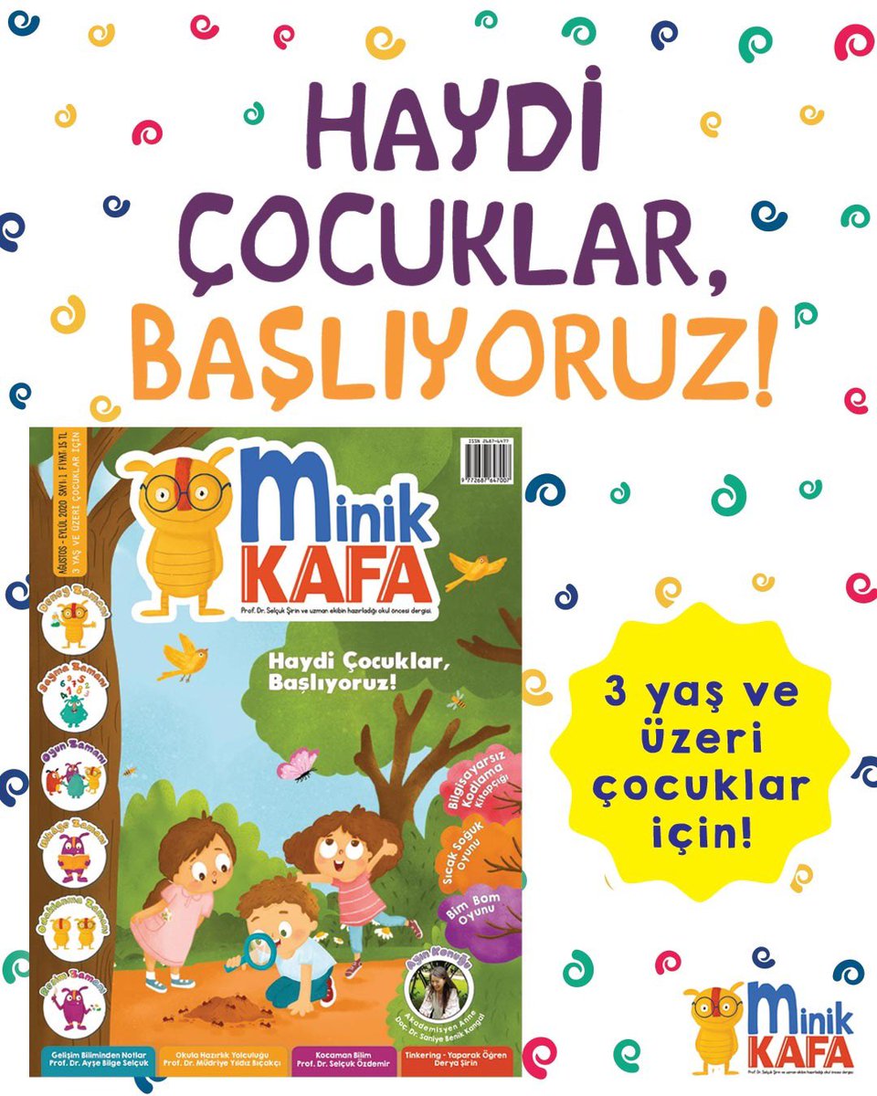 SelcukRSirin's tweet photo. Ben artık sorunları tekrar etmek istemiyorum. Ne yapılması gerektiğini biliyorum. O nedenle, alanında zirve 5 akademisyen arkadaş ve saha tecrübesi zengin 6 eğitimci ile bir yıl çalışıp dünyada bir benzeri olmadığını iddia ettiğim @minikkafadergi ‘sini hazırladık. Top sizde. https://t.co/B7A0T5T9Jy