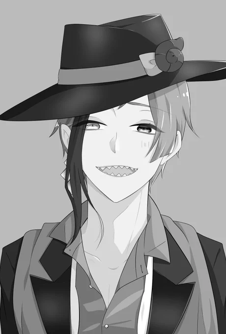 #絵をモノクロにするとかっこいい

すぐ使い回すゥ〜〜
まだモノクロでもそれっぽいやつ 