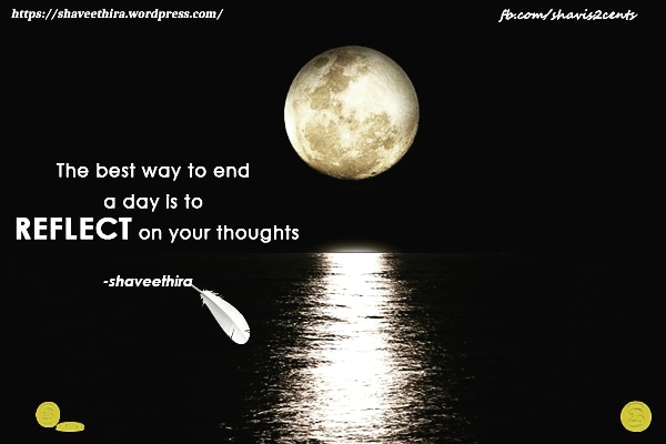shaveethira's tweet photo. Let your thoughts make a conversation with you. Try tonight...
#reflection #reflections #reflect #reflectyourself #thoughts #thoughtoftheday #thoughtreflection #endoftheday #converse #conversewithyourself #selfreflection #retrospect #introspection #shaveethira #shavis2cents https://t.co/lvJLMn1rQ1