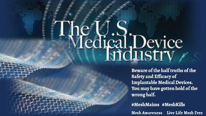 JanisUrban's tweet photo. Any system that values #Profits over the #patientsafety and Lives is a very dangerous one @medwma #DeliberateDeceptions Decades of Pathological Untruths of the Safety and Efficacy of Surgical Mesh #Implants #Regulatory Negligence The worst #Atrocities in Human History were #Legal https://t.co/g6hl1iyn5g