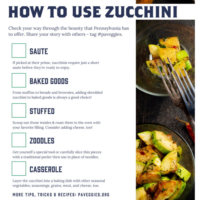 PAFoodMerchants's tweet photo. With #PAProduceMonth approaching in August, we wanted to share some helpful tips and recipes from our friends at @PAVeggies. This week, the different ways to use #zucchini.

#localfarmers #locallygrown #produce #farmers #PAfarming https://t.co/OyszacCmLM