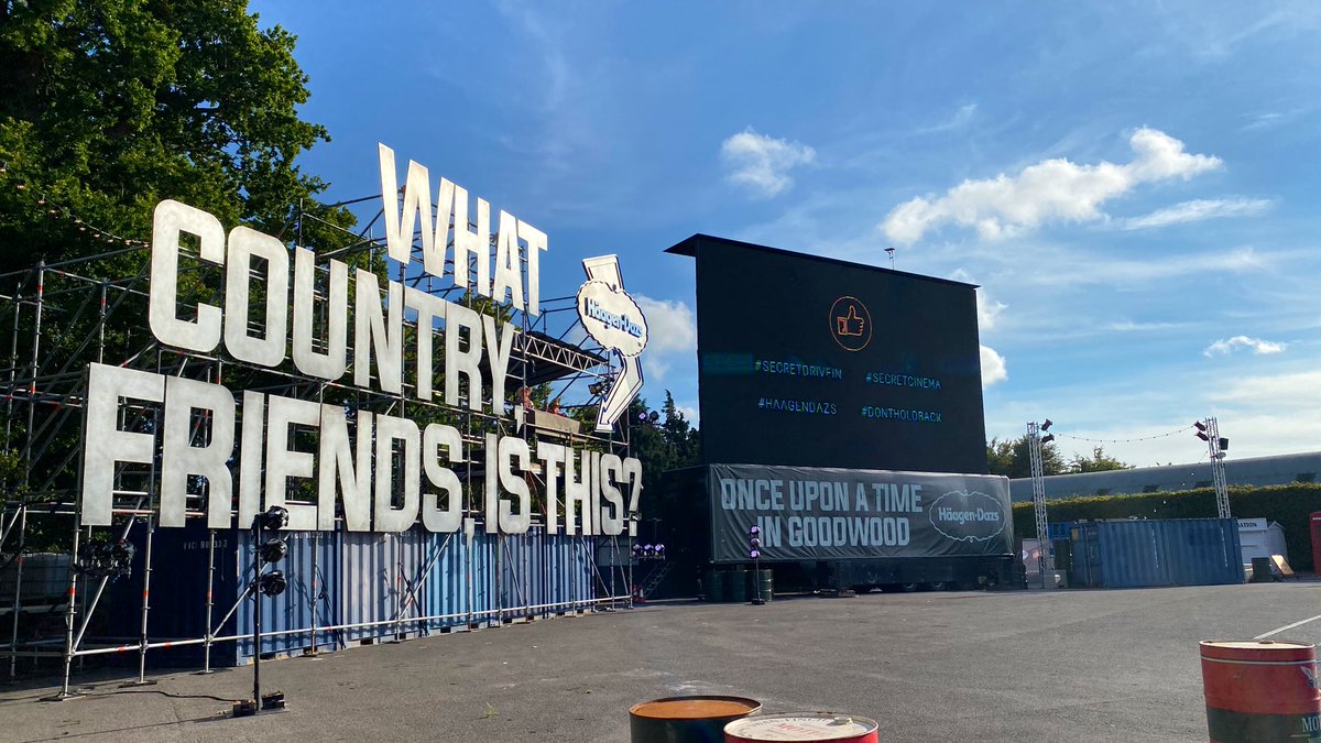 ClaireFurner's tweet photo. First trip to the “cinema” since February! #secretdrivein #secretcinema https://t.co/j6EA3wxe3J