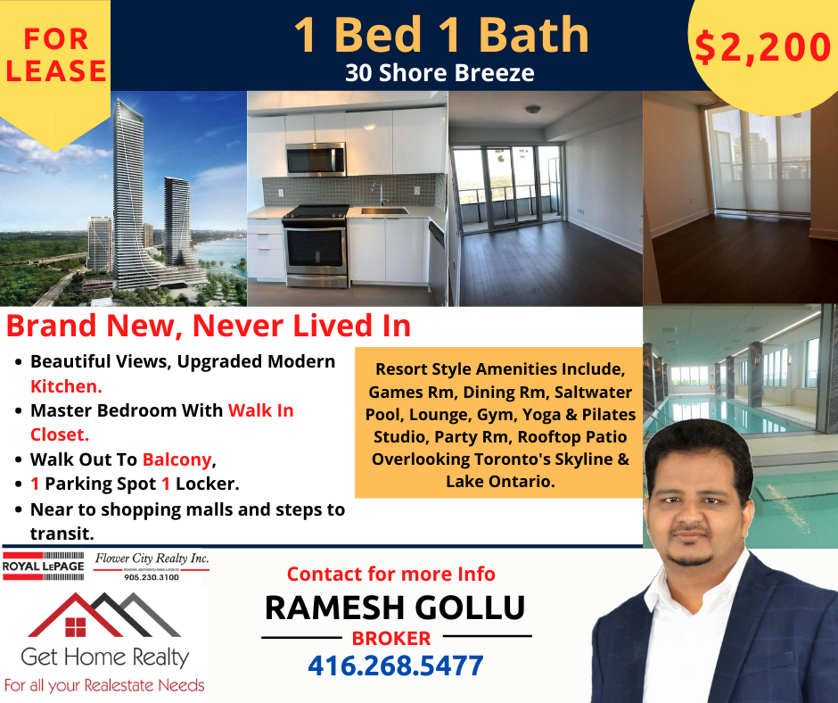 gethomerealty's tweet photo. ***Beautiful Balcony View, Upgraded Modern Kitchen, Master Bedroom With Walk In Closet And Walk-Out To Balcony

For more info call Ramesh Gollu 📱 (416)-268-5477
-Team Get Home https://t.co/0EQu99me0r