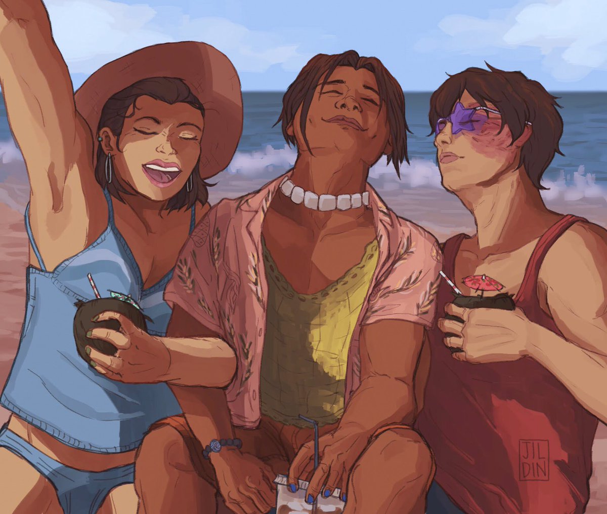 jildinart's tweet photo. Listening to Watermelon Sugar on repeat. #atla #AvatarTheLastAirbender #suki #sokka #zuko https://t.co/YllNB2w3YP